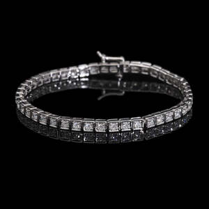 Bracelet de tennis exquis en or 14 carats avec des diamants naturels étincelants de 2,12 ct dans un cadre de canal sécurisé pour un style élégant - Product Image 5