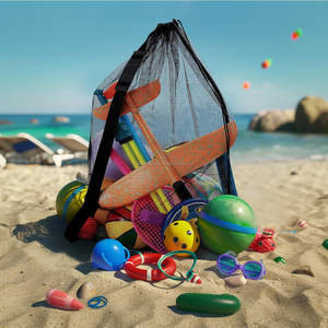 Sac de football à bandoulière antidérapant personnalisable Sac d'équipement de sport en maille pour le stockage et le transport du ballon - Product Image 1