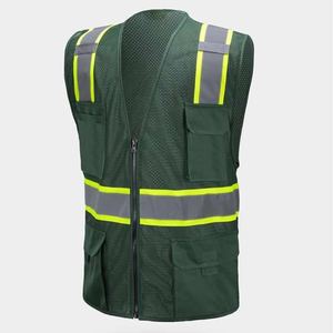 Chalecos DE SEGURIDAD reflectantes personalizados al por mayor Fabricación de diseño premium transpirable suave cómodo alta visibilidad Oem Odm - Product Image 1