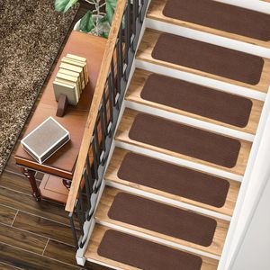 Non-Slip <b>Stair</b> <b>Treads</b> 7 Pack Brown by Netline Home-Flooring Accessories - Product Image 1