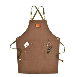 Ustensiles de cuisine Tablier de chef Tablier de cuisine en toile avec logo personnalisé Tablier imperméable réutilisable et durable pour barista - Product Image 2