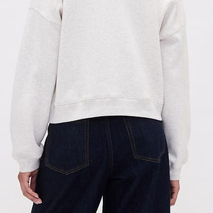 Sweat-shirt pour femme uni à manches longues, matière de haute qualité, avec logo personnalisable pour les acheteurs en gros - Product Image 6