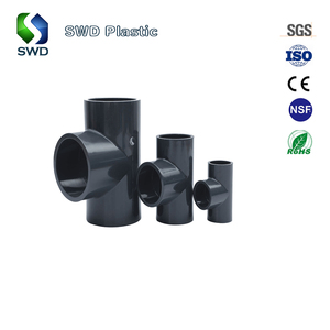 Salvador Chất lượng cao 1 ''uPVC sch80 phụ kiện ổ cắm DIN tiêu chuẩn bằng <span class=keywords><strong>TEE</strong></span> cho hóa chất công nghiệp phụ kiện đường ống nhựa - Product Image 2