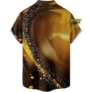 Chemise d'été pour homme CATCHY GEARS, haute qualité, style hawaïen, plage, surf, manches courtes, en spandex/polyester, séchage rapide - Product Image 6
