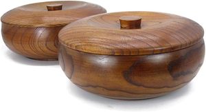 Bol de service d'ustensiles de cuisine fantaisie de haute qualité bols en bois émaillé pour la restauration servant la salade pâtes et soupe bol de service - Product Image 3