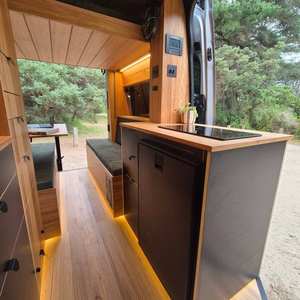 Fabriqué en bois massif, 5,9*6,9*7,3, conversion intérieure de fourgonnette Sprinter personnalisable avec toilettes, évier, cuisine, <span class=keywords><strong>douche</strong></span> - Product Image 2