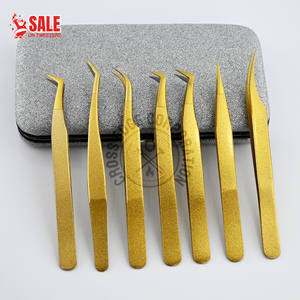 Pinzas para Extensión de Pestañas Curvas Clásicas al por Mayor, de Acero Inoxidable Japonés, Delgadas, Probadas a Mano, Punta Fina X de Precisión - Product Image 1