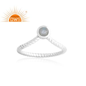 แหวนพลอยอความารีนธรรมชาติทำจากเงินสเตอลิง925ล่าสุดเครื่องประดับตามสั่งสำหรับเป็นของขวัญสำหรับผู้หญิง - Product Image 1