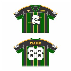 Maillots de football cousus par sublimation complète, hauts courts en maille respirante avec col en V personnalisés, maillots de football américain - Product Image 5