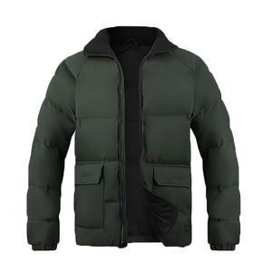 Nueva Chaqueta Acolchada con Capucha para Hombre, Talla Grande, para Invierno, Cálida, Ecológica, Transpirable, con Cierre de Cremallera - Product Image 1