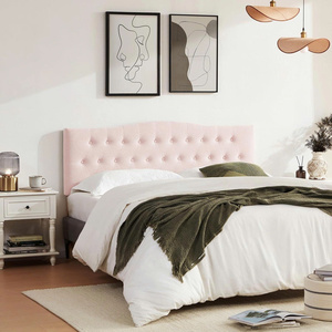 Cabecera Ajustable en Altura, Moderna y de Lujo, Modelo TRIHO-HB-012, Tapizada y Acolchada, para Cama Queen/King, Muebles de Dormitorio, Tela de Terciopelo - Product Image 6