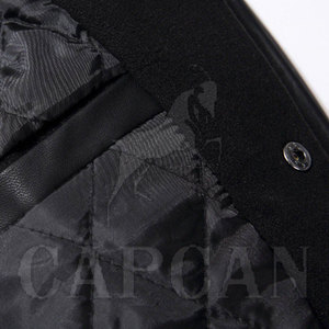 Veste pour homme personnalisable en laine/polyester de Capcon Sport, col montant, deux poches, saison hivernale, style streetwear, écologique - Product Image 5