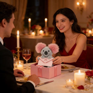 Jellycat 26.º Koalas Love Confession Día de San Valentín Peluche de mensajero al por mayor, suave, bordado, lindo, romántico, de dibujos animados, para parejas - Product Image 4