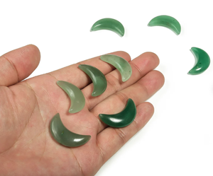 Luna creciente de Aventurina verde Natural, regalo de amor de la mejor calidad a granel, cristal de alif y ágata - Product Image 2