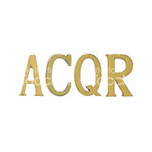 LETTRES COMPLETES DE L'ALPHABET avec chevilles de 50 mm Laiton peint poli - Product Image 1