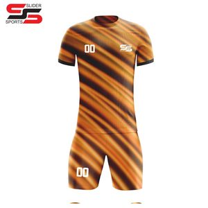 100% marchandises qualité meilleure vente nom de l'équipe personnalisée uniforme de football pour hommes 100% polyester fait unisexe chemises et hauts pour vêtements de sport - Product Image 5