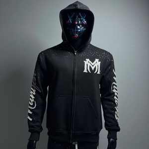 Nouvelle gamme de survêtements d'hiver, doublure en polaire respirante, design imprimé par transfert thermique, taille élastique, poches latérales, polyester/coton - Product Image 1