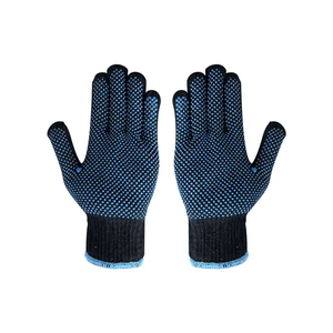 Gants en PVC à pois double face de taille XL de haute qualité doublure en coton antistatique pour le travail de Garage vente en gros directe d'usine - Product Image 4