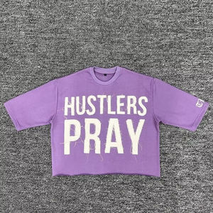 T-shirt court pour homme, coupe ample, 100% coton respirant, imprimé sur mesure, service OEM, prix de gros - Product Image 3