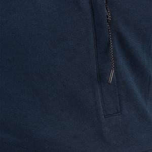 Sweat-shirt noir uni à coupe ample et à imprimé de logo personnalisé pour hommes, veste coupe-vent à capuche Streetwear - Product Image 4