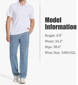 Pantalon cargo d'hiver pour femme, taille haute, coupe décontractée, 100% coton, respirant, 6 poches, jambe droite, pantalon de travail utilitaire - Product Image 4