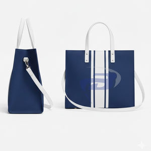 Sac fourre-tout en jute résistant à l'eau Delta Sigma Theta Sorority avec fermeture éclair, élégant sac à main à lettres grecques pour les membres de la sororité, personnalisable - Product Image 2