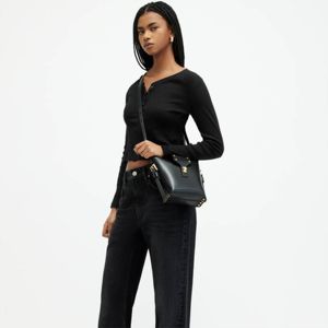 Vente en gros T-shirts à manches longues unis pour femmes T-shirt col rond surdimensionné nouveau design de mode pour femmes - Product Image 2