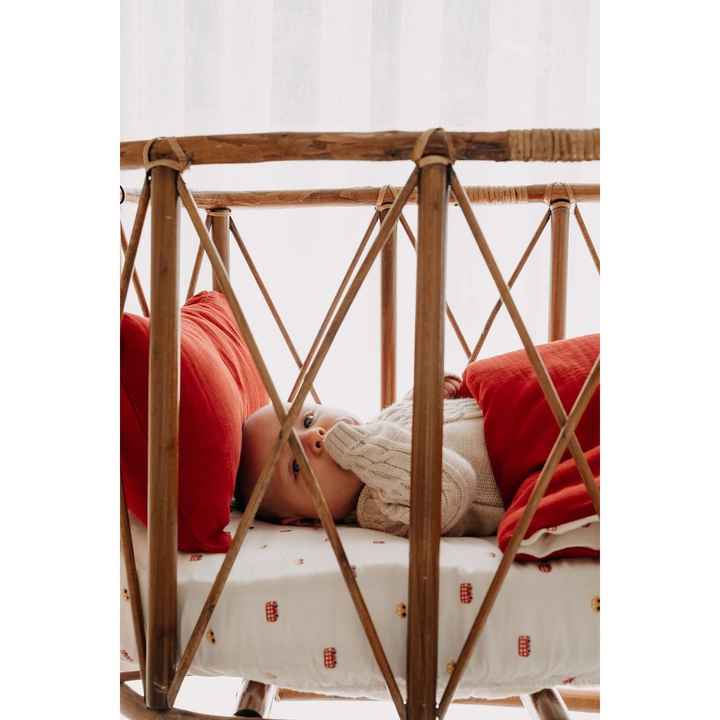 Park Bed Muslin Duvet Cover Set (80X110) Red Car