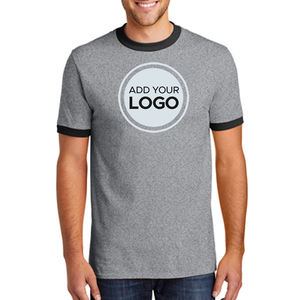 Ringer Crew Neck Camisetas | Athletic Running Gym Workout Camiseta de manga corta Tops Bulk Ringer T Shirt - Product Image 2