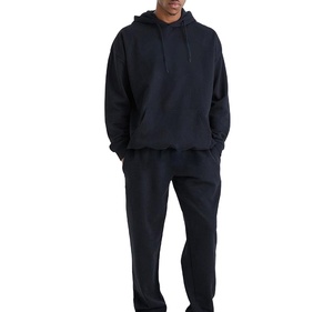 ชุดวอร์มออกแบบโลโก้และลายพิมพ์เอง ชุดวอร์มโอเวอร์ไซส์สำหรับผู้ชาย ผ้าฝ้ายผสมโพลีเอสเตอร์ ระบายอากาศได้ดี สไตล์ลำลองสตรีทแวร์ - Product Image 3