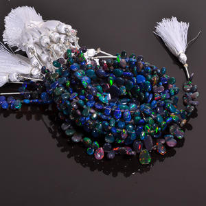 ลูกปัดโอปอล, ลูกปัดโอปอลสีดำเอธิโอเปีย, ลูกปัดโอปอลไฟฉูดฉาด, ลูกปัดพลอยโอปอล, ลูกปัดโอปอลสีดำสำหรับเครื่องประดับ - Product Image 2