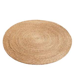 Natural Straw Seagrass Woven Wicker <b>Placemats</b> Round Coasters Charger Plates for Wedding & Event Tableware Decorations - Product Image 4