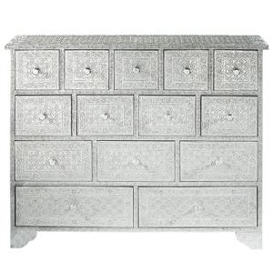 Commode en métal blanc à 14 tiroirs - Product Image 6