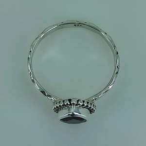 925 Sterling <b>Silver</b> Handmade <b>Ring</b> with <b>Garnet</b> Pear Cut Boho January Birthstone Jewelry Perfect Gift for Her Birthday Anniversary - Product Image 6