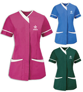 Vente en gros OEM uniforme pour médecins infirmières et hôpitaux ensemble de gommage aux figues vente à chaud haut de gommage médical extensible à manches courtes - Product Image 1