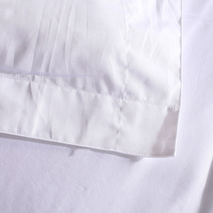 Ensemble de literie d'hôtel de qualité satin en vrac vente en gros King Size 100% coton couverture de drap de lit blanc qualité satin imprimé soie de bambou - Product Image 3