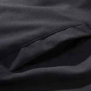 Chaqueta Bomber de poliéster para hombre OEM negra de alta calidad: Prendas de Vestir exteriores Elegantes y ligeras para todas las estaciones, chaqueta Bomber para hombre - Product Image 5