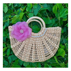 Sac en jacinthe d'eau, matériau naturel tissé en jacinthe, adapté au rangement quotidien et à l'utilisation comme sac à main, Vietnam - Product Image 6