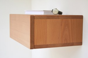 High Quality Custom Wood <b>Bedside</b> Table Hanging Wall-Mounted Mango Nightstand Home Furniture - Product Image 6