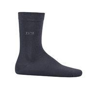 Chaussettes d'été décontractées pour hommes D'S Damat en coton naturel respirant et antiallergique Anthracite 40-44 Textile turc de haute qualité
