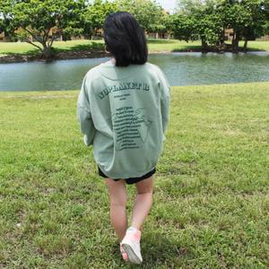 Personalizado 360GSM 380GSM 400GSM personalizado al por mayor estampado en relieve sudadera suave algodón 460GSM polar cuello redondo sudadera de gran tamaño - Product Image 5