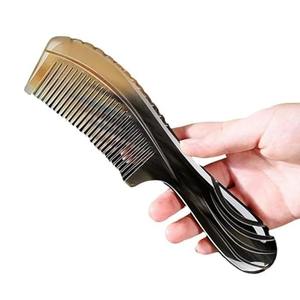 Peine de pelo fino ecológico hecho a mano cuerno de búfalo negro Natural que simboliza la resurrección de la inmortalidad para uso doméstico tipo láser - Product Image 4