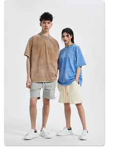 Unisex Wholesale Acid Washed Solid Oversize Tee Streetwear Custom <b>Blank</b> 240 gsm Heavy <b>Weight</b> Acid Wash Vintage T Shirt - Product Image 6
