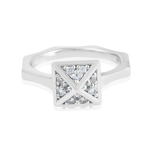 แหวนพลอยสีเงินสเตอริง925สุดหรูพร้อมลูกบาศก์เซอร์โคเนียเครื่องประดับชั้นดีสำหรับงานแต่งงานของผู้หญิงงานหมั้น - Product Image 3