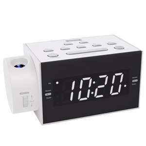 CR-281P 1.2 "LED hiển thị AM/FM <span class=keywords><strong>radio</strong></span> đồng hồ báo thức với chiếu 180 độ lật - Product Image 1