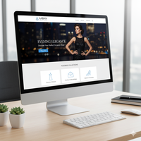 Las mujeres profesionales usan diseño de sitios web expertos en desarrollo web asequibles que ofrecen presencia en la tienda en línea elegante y asequible