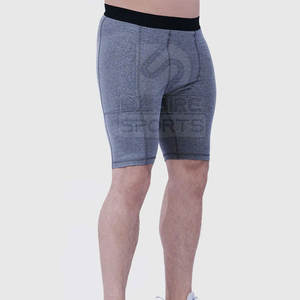 Shorts de compression personnalisés pour hommes, style streetwear, pour musculation, motif uni, pour la gym et la course à pied - Product Image 5