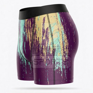 New Design High Street Solid Men's Fitness Mid Elastic Waist <b>Compression</b> <b>Short</b> Quick Dry Spandex Polyester Athletic Workout - Product Image 4