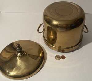Vintage Brass <b>Ice</b> <b>Bucket</b> Cooler <b>Drinks</b> Beverages Heavy Duty Quality Kitchen Decor - Product Image 2