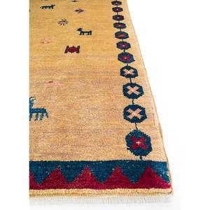 Tapis en laine noués à la main Nuray Gold, style Kilim classique avec motifs abstraits et originaux pour la maison, la chambre et le couloir - Pae-315 - Product Image 4